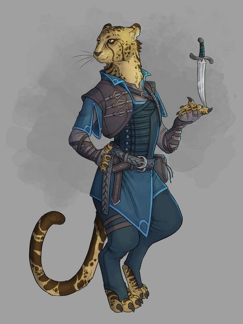 Tabaxi Bard, Tabaxi Rogue, Fantasy Races, Dungeons And Dragons Characters, Dnd Art, High Fantasy, Fantasy Rpg, Fantasy Inspiration, Dnd Characters