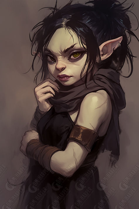 Goblin Witch/Wizard/Sorceror/Warlock/Necromancer Gnome Warlock Female, Gnome Necromancer, Goblin Necromancer, Fairy Warlock, Goblin Warlock, Female Wizard Art, Gnome Female Dnd, Deep Gnome Female, Goblin Warrior