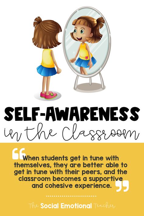 Self-awareness in the classroom is a key component of social emotional learning. Why is it important to teach students to recognize these things within themselves? There are a host of reasons that we will get into in this post. Personal Strengths, Mindfulness Classroom, Teaching Mindfulness, School Counseling Activities, Learned Helplessness, Kindness Challenge, Growth Mindset Activities, Elementary School Counseling, Counseling Activities