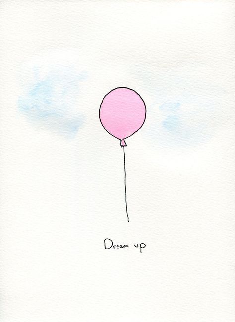 Walpapers Cute, Balloon Painting, Roses Drawing, Mini Drawings, Pink Watercolor, Doodle Drawings, Cute Doodles, Wallpaper Quotes, Art Sur Toile