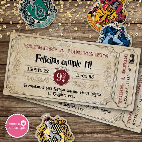 Decoracion Harry Potter, Harry Potter Cumpleaños, Birthday Party Harry Potter, Tort Harry Potter, Imprimibles Harry Potter Gratis, Party Harry Potter, Harry Potter Invitations, Beer Birthday Party, Harry Potter Planner