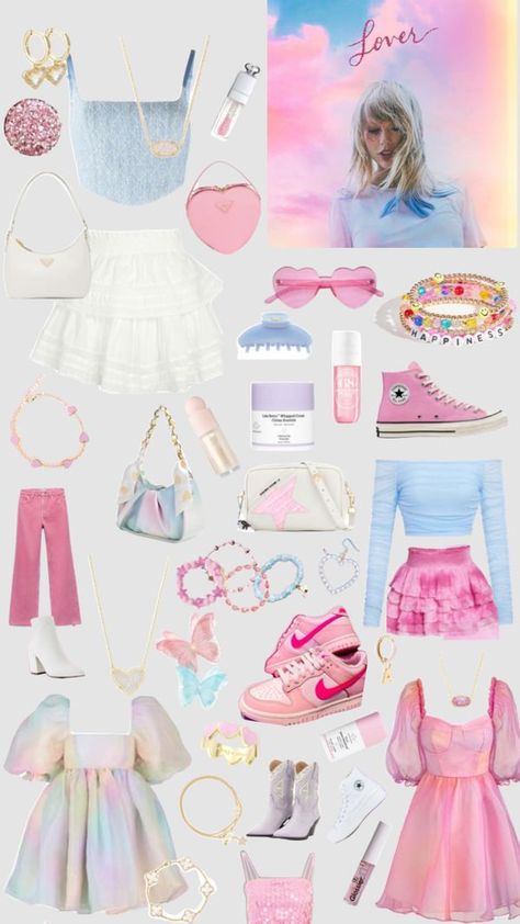 Check out allykat7268's Shuffles lover outfit Lover Outfit, Taylor Swift Costume, Taylor Swift Birthday Party Ideas, 9 Birthday, Sleepover Birthday, Swift Outfits, Girly Birthday, Cheer Camp, Preppy Gifts