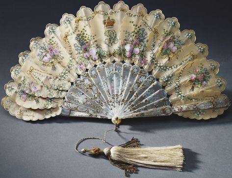 Prins Albert, 39th Birthday, Antique Fans, Feather Fan, The Royal Collection, Vintage Fans, Beading Ideas, Hand Held Fan, Prince Albert