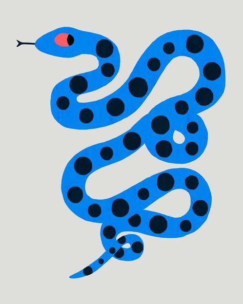 Image of Snake See Creatures, Collagraphy, Illustration Design Graphique, Snake Illustration, Arte Peculiar, Blue Snake, Snake Art, Art Texture, Art Et Illustration