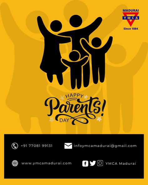 YMCA Madurai_HappyParentsDay2023 National Parents Day, Happy Parents Day, International Days, Happy Parents, Parents Day, Madurai, We The Best, Parenting, Let It Be