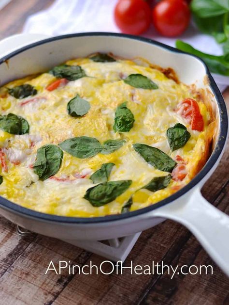 Basil Frittata, Frittata Recipes Healthy, Tomato Frittata, Healthy Egg Recipes, Vegetable Frittata, Coffee Lounge, Healthy Brunch Recipes, Happy Gut, Healthy Brunch