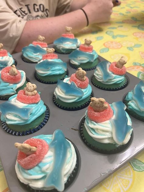 🦈 Shark Week 2024🦈 | Happy shark week | Facebook Shark Brownies, Shark Decorations Party, Shark Birthday Party Ideas Decoration, Jaws Themed Party, Shark Birthday Party Cake, Shark Desserts, Shark Birthday Party Food, Haunted Luau, Shark Themed Food