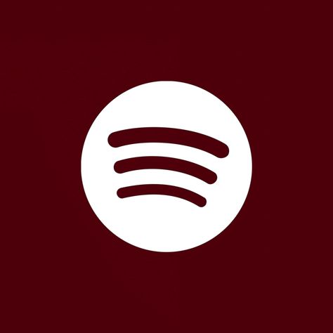 Red Spotify Icon, Red Spotify, Iphone Red Wallpaper, All Apps Icon, Spotify Icon, Zestaw Ikon, Mobile App Icon, Widget Design, Apple Icon