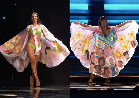 LIST: Top 10 capes that made big statements at the 71st Miss Universe swimsuit competition • l!fe • The Philippine Star Miss Universe Swimsuit, Swimsuit Competition, Miss Puerto Rico, Social Topics, Philippine Star, Heart Evangelista, Competitive Swimming Suits, Arab Women, Miss Universe