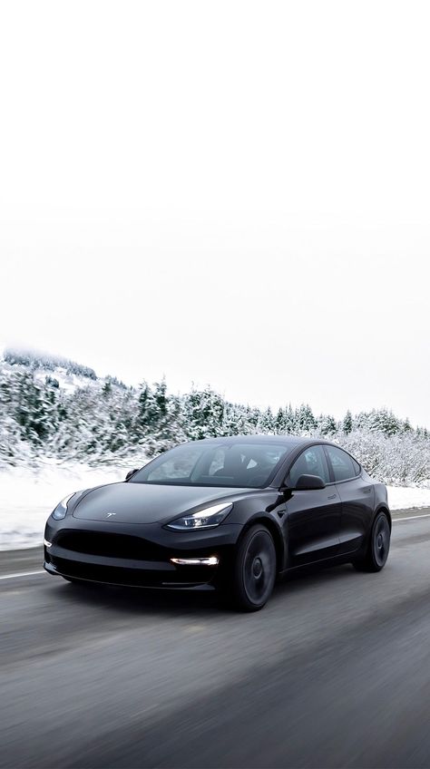 Tesla Self Driving Car, Black Tesla Model 3 Aesthetic, All Black Tesla, Tesla Model 3 2024, Tesla Model 3 Wallpaper, Tesla Model 3 Aesthetic, Tesla Y Model, Black Tesla Model 3, Tesla Model Y Black