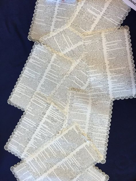 Uses For Old Books | POPSUGAR Smart Living Ereader Cover, Book Wreath, Wedding Table Runner, Old Book Crafts, Recycled Books, Book Page Crafts, Dictionary Page, Table Runners Wedding, Old Book Pages