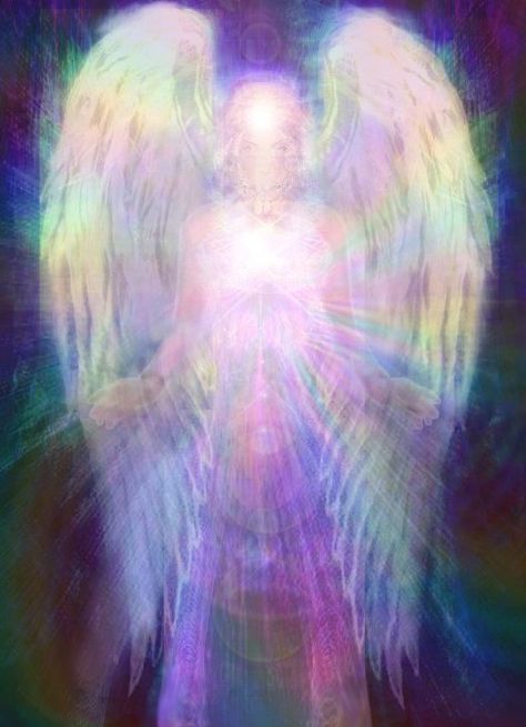 Angel Aurora: Look For The Rainbows I Believe In Angels, Dream Painting, Angelic Realm, Angels Among Us, Angels In Heaven, Guardian Angels, Angel Pictures, Angels And Demons, Fairy Angel