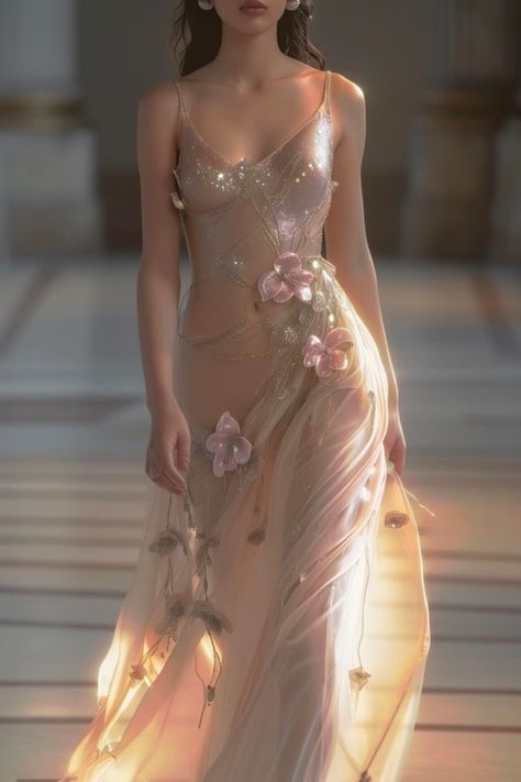 Fairy Dress Aesthetic, Fairytale Life, Princess Ideas, Angel Dresses, Graduation Look, Closet Cosplay, Dreamy Gowns, Queen Aesthetic, Angel Dress