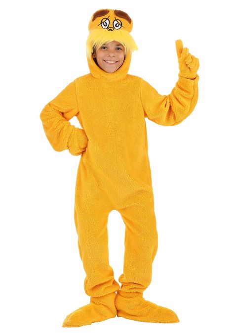 PRICES MAY VARY. Size: Medium Crafted from high-quality 100% polyester and featuring all-new materials with microfiber fleece fabrics for a comfortable fit Convenient hook and loop fasteners down the center back of the jumpsuit for easy and secure wearing Plush hood adorned with embroidered eyes, nose, and plush eyebrows for an authentic Dr. Seuss The Lorax look Long fake mustache hair elegantly covers the forehead, completing the iconic character's appearance Unleash the whimsical charm of Dr. Seuss Costumes, Dr Seuss Lorax, Lorax Costume, Dr Seuss Costumes, Fake Mustache, Truffula Trees, Fake Mustaches, Doctor For Kids, The Lorax