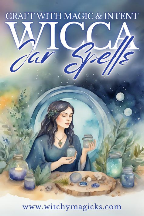 Explore the enchanting world of Wicca jar spells, where you can craft powerful spells with intention and purpose. Learn how to create your own magical jars to manifest your desires, protect your space, and enhance your spiritual practice.  #Wicca #JarSpells #Witchcraft #MagicalCrafting #IntentionalMagic #Spells #WitchyVibes #Manifestation #SpiritualPractice #WitchyTips #Spellcraft #JarSpell #Wiccan #Witch #WitchyMagicks Witch Manifestation, Powerful Spells, Spells For Beginners, Jar Spells, Spell Jars, Wiccan Witch, Candle Magick, Witch Spell, Herbal Magic