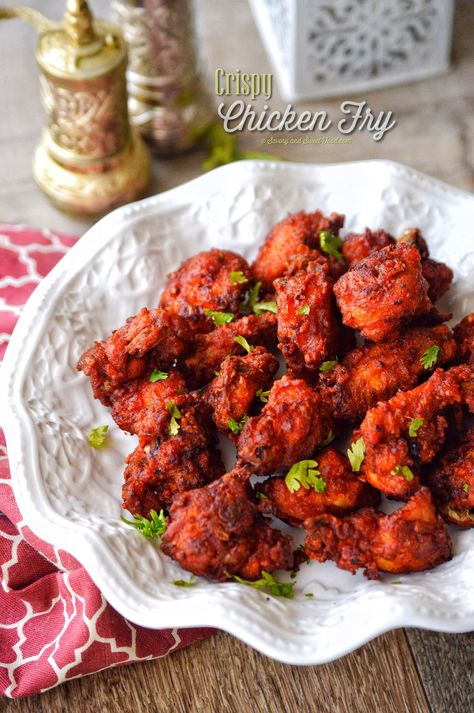 A deep fried crisp chicken fry with Indian flavors. This chicken fry can be eaten as an appetizer, or with main coarse or you can even make chilli chicken with it. The last option was… Nonveg Recipes, Chilly Chicken, Crisp Chicken, Food Panda, Chettinad Chicken, Last Option, Chicken Vindaloo, Chicken Kebab, Spicy Fried Chicken