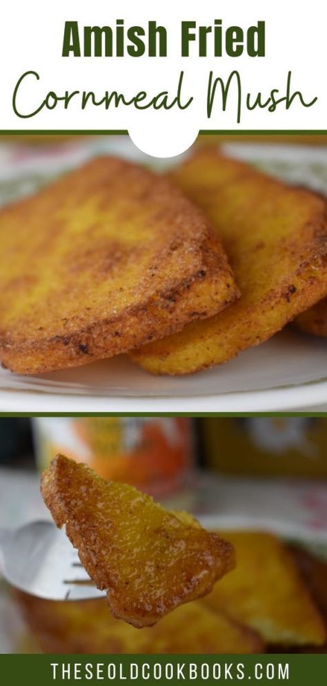 Fried Corn Meal Mush Recipes, Corn Meal Mush Breakfast, Savory Cornmeal Recipes, Mush Recipe Cornmeal, Coarse Cornmeal Recipes, Corn Meal Mush Fried, Fried Cornmeal Mush Recipe, Uses For Cornmeal, Fried Cornmeal Mush