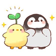 Soft And Cute Chick, Cute Kawaii Animals, 강아지 그림, Telegram Stickers, Cute Animal Drawings Kawaii, Mirror Painting, Cute Doodles Drawings, Cute Kawaii Drawings, Cute Doodle Art