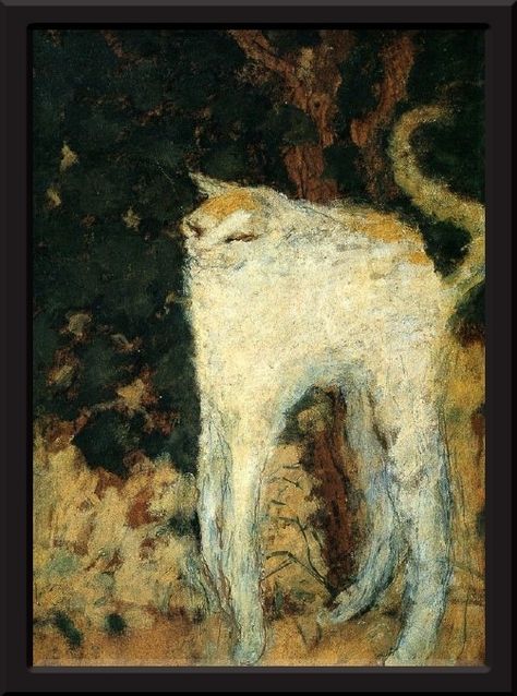 23 Famous Cat Paintings That Have Made History Hiss-terical! Arte Peculiar, Pierre Bonnard, Soyut Sanat Tabloları, Art Et Illustration, Weird Art, Cat Painting, Funky Art, Surreal Art, 귀여운 동물