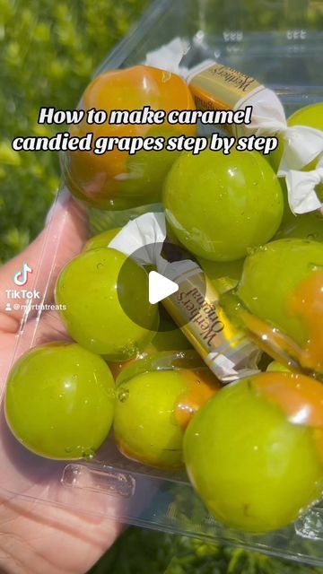 Myrtra hatten on Instagram: "How to make caramel candy grapes 🍇 step by step 

Yall share this video 💕🫶🏾 #candiedgrapes #fypシviralシ2024" How To Make Candy Grapes, Candy Grapes, How To Make Candy, How To Make Caramel, Caramel Candy, Candied Fruit, Brown Sugar, Grapes, Caramel