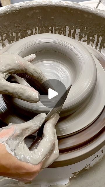 Rebecca Morris on Instagram: "This is how I throw my grey stoneware hollow rimmed bowls. This batch have been made for @cheftombarnes new restaurant @skof_manchester   #restaurant #tombarnes #skofmanchester #handmadebowl #bespokecrockery #tableware #ceramics #finedining #tastingmenu #potterywheel #throwingclay #madeinmanchester #mcr" Double Walled Pottery, Rebecca Morris, Throwing Clay, New Restaurant, Tasting Menu, Thrown Pottery, Pottery Ceramics, Ceramic Tableware, Pottery Wheel