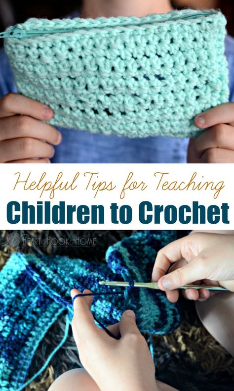 12 Helpful Ways to Teach Children to Crochet Easy Beginner Crochet Patterns, Beginning Crochet, Crochet Classes, Stroganoff Recipe, Beginner Crochet Tutorial, Beginner Crochet Projects, Teaching Children, Crochet Lessons, Crochet Stitches For Beginners