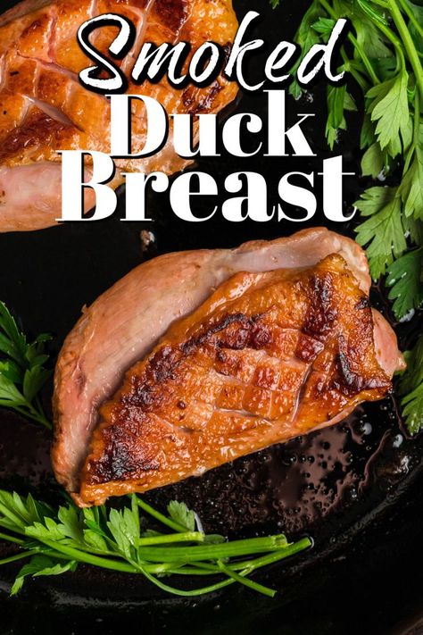 If you haven’t tried Smoked Duck Breast, you don’t know what you are missing! The brine ensures the smoked duck is moist, juicy, and oh-so-flavourful. Duck Breast Recipes, Bbq Dinner Recipes, Smoked Duck Breast, Egg Smoker, Duck Breast Recipe, On The Smoker, Smoked Duck, Duck Breast, Food Donation