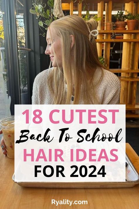 these are really cute, easy, and quick hairstyles for school! Super Quick And Easy Hairstyles, Cute And Easy Hairstyles For Preteens, Cute Easy Teacher Hairstyles, Cutest Hairstyles For School, Quick Teacher Hairstyles, Picture Day Hairstyles For Teenagers, Easy Teen Hairstyles For School, Cute And Easy School Hairstyles, Cute Teen Hairstyles Straight Hair