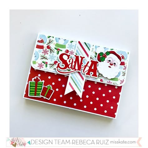 Diy Mini Album Tutorial, Scrapbook Albums Tutorial, Mini Album Scrap, Journaling Videos, Journal Tutorials, Mini Scrapbooks, Scrappy Cards, Santa Mini, Christmas Mini Albums