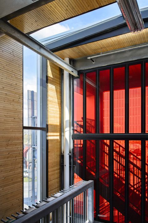 Richmond Firehall No.2 / HCMA | ArchDaily Fire Hall, Day Room, Fire Rescue, Fire Station, Architecture Project, Working Area, Interior Design Inspiration, Second Floor, No. 2