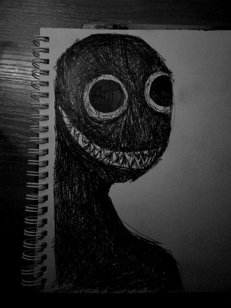 Scary Characters Drawing, Cool Scary Drawings, Scary Sketches Dark Art, Dark Horror Drawings, Creepy Sketch Ideas, Scary Drawing Ideas Easy, Creepy Drawing Ideas Dark Art, Goth Sketches, Horror Sketches Creepy