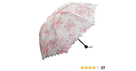 Amazon.com: Lace Folding Travel Parasol Lightweight Folding Anti-uv Vintage Embroidered Sun Protection (Pink) : Clothing, Shoes & Jewelry Vinyl Frame, Parasol Wedding, Embroidered Sun, Uv Umbrella, Lace Umbrella, Lace Parasol, Cute Umbrellas, Vinyl Frames, Automatic Umbrella