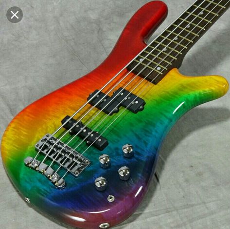 Stim Board, Project Theme, Guitar Notes, Crossover Top, Rainbow Aesthetic, Bass Guitars, Cool Guitar, Bass Guitar, Dark Side