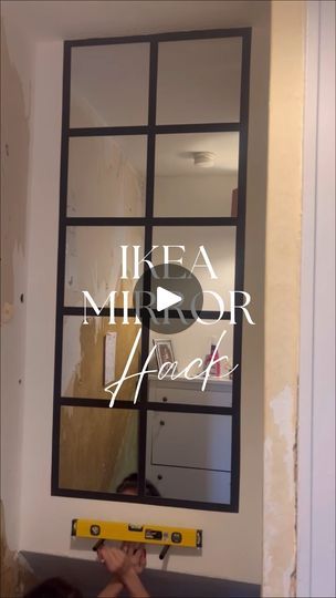 Blodlonn Ikea Mirror, Nissedal Mirror Hack, Ikea Mirror Ideas, Ikea Spiegel Hack, Ikea Mirror Wall, Ikea Mirror Hack, Mirror Hack, Hack Ikea, Ikea Mirror