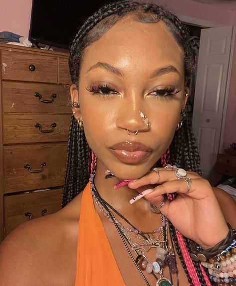 Rings On Black Women, Nose Cuff, Number Necklace, Septum Piercing, Nose Rings, Wire Wrapped Necklace, Nose Piercing, Black Rings, Piercing Jewelry