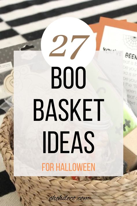 Give your next Halloween party a spooky, fun twist! Discover boo basket ideas filled with the scariest and sweetest treats. From ghoulish goodies to bewitching items, these gift baskets are sure to be a hit. Start crafting your unique Halloween baskets now! Halloween Auction Basket, Boo Pal Gift Ideas, Halloween Theme Gift Baskets, Cauldron Gift Basket, Halloween Gift For Adults, Secret Boo Gift Ideas, Halloween Gift Basket Ideas For Adults, Teen Boo Basket, Halloween Gift Baskets For Friends