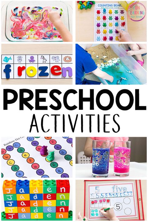 A list of fun and engaging activities for preschoolers! If you are looking for preschool activities, you have to check this out! #preschool #preschoolactivities #preschoolers #prek #kidsactivities #learning #learnningactivities Science Alphabet, Morning Boxes, Shadow Activities, Prek Ideas, Preschool Prep, Homeschooling Preschool, Preschool Play, Preschool Stem, Preschool Alphabet