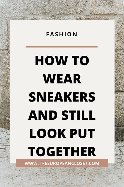 How To Wear Sneakers And Still Look Put Together Pt.2 - Classy Tennis Shoes Outfit, Sneakers Outfit Winter Women, Sneakers With Slacks Women, Wearing Sneakers To Work, How To Style Running Shoes, Work Outfits Tennis Shoes, Light Pink Sneakers Outfit, Shu Shop Sneakers Outfit, How To Style Sneakers Women