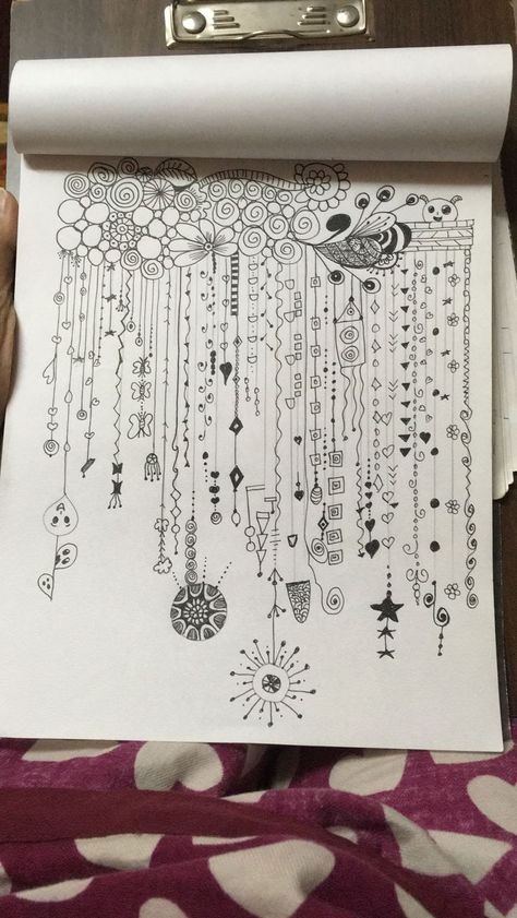 Large Doodle Art, Doodle For Project, Smile Doodle Art, Decorative Patterns Drawing, Zentangle Inspired Art Ideas, Doodle Background Ideas, Pen Patterns Doodles, Symbols In Art, Round Zentangle Patterns