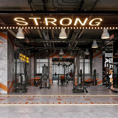 Evento Designs | Gym design Design and build by 𝗘𝘃𝗲𝗻𝘁𝗼 𝗗𝗲𝘀𝗶𝗴𝗻𝘀 @cameleon.fitout ▪️for inquiries contact us • Egypt +2 01000009395 • Dubai +971 50 657 3929 … | Instagram Gym Fitout Interior Design, Gym Ideas Design Commercial, Gym Makeover, Rich Apartment, Gym Interiors, Fitness Design Gym, Gym Building, Gym Branding, Home Design Luxury