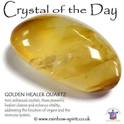 * Golden Healer Quartz About Crystals, Golden Healer Quartz, Golden Healer, Crystal Power, Magical Stones, Crystals Healing Properties, Spiritual Crystals, Crystal Therapy, Meditation Crystals