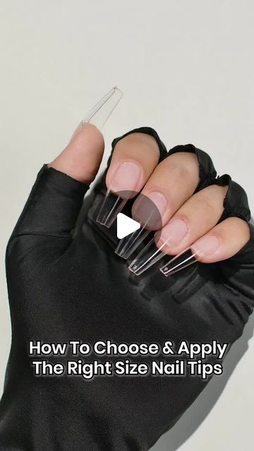 Beetles Gel Polish on Instagram: "💅How to choose the right size nail tips?

#beetlesgelpolish #nailsoftheday #nailsnailsnails #nailtutorial #nailtips #nailhack #diynail" Beetles Gel Polish Ideas, Gel X Nails Tutorial, Beetles Gel Polish, Gel Nail Tips, Nail Tutorial, Gel Nail Kit, Uv Nails, December 12, Nail Tutorials