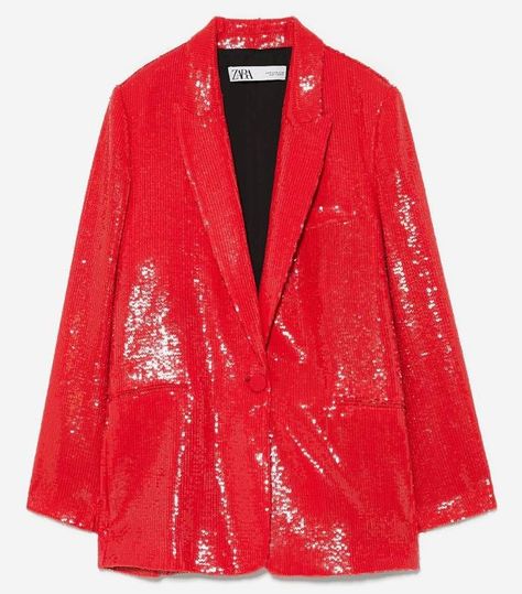 Zara Sequin Blazer Sequin Suit Women, Emily Cooper, Emily In Paris Outfits, Sequin Suit, Sequin Pants, Sequin Blazer, Paris Outfits, Emily In Paris, Sequin Jacket