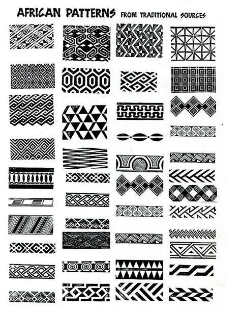 Designs for Zentangles | african patterns - ideas for zentangle African Tattoo, Maori Tattoos, Afrikaanse Kunst, Aztec Art, Soyut Sanat Tabloları, African Textiles, African Pattern, African Masks, Zentangle Patterns