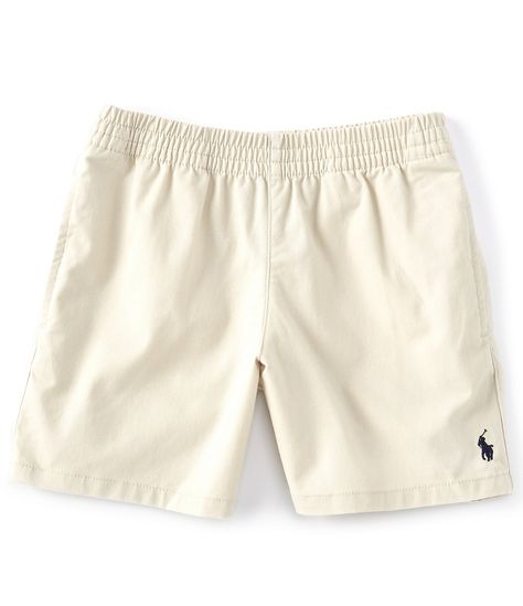 From Polo Ralph Lauren, these shorts feature:Elastic waistTwo slanted front pocketsContrasting polo player embroidery on one legapprox. 9-11" short lengthSize 4/4T has a 5 1/2" rise and a 4 1/4" inseamCottonMachine wash; tumble dryImported.Due to the natural characteristics of this material, the coloring may rub off on to fabrics and upholstery Preppy Boys, Mens Shorts Outfits, Polo Ralph Lauren Shorts, Guys Clothing Styles, Boys Shorts, Boys Summer Outfits, Ralph Lauren Boys, Ralph Lauren Shorts