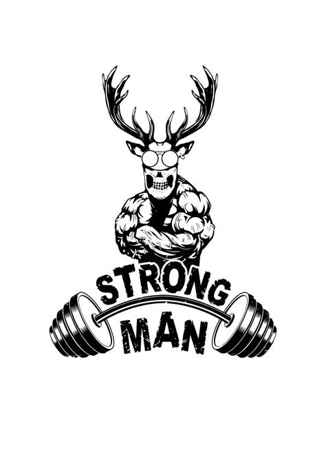 Gym Tshirt Design, Gym Tshirt, T Shirt Design Png, Strong Man, Dog Lover Shirt, Typography Tshirt, Workout Tshirts, Tshirt Design, Post Design