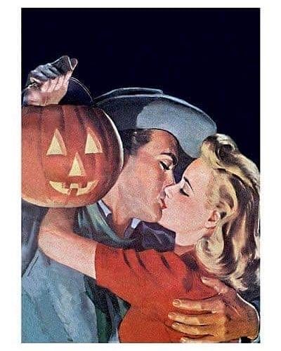 allaboutvintage on Instagram: “#vintagestyle #halloween” Halloween Wallpaper Aesthetic, Halloween Kiss, Halloween Instagram, Vintage Halloween Art, Vintage Halloween Images, Halloween Retro, Zucca Halloween, Manualidades Halloween, Halloween Greeting Card