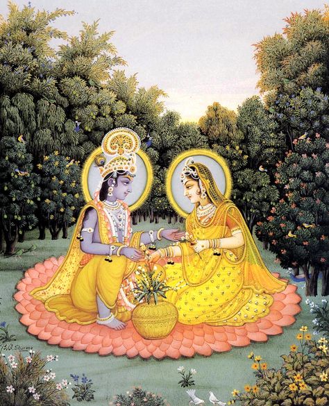 Radha & Krishna | Spiritual Love | Divine, meditation inspiration, god, goddess Pichwai Background, Radhavallabh Lal, Krishna Rukmini, Krsna Art, Radhe Govinda, Kishori Ji, Pichwai Art, Rajasthani Painting, Krishna Lila