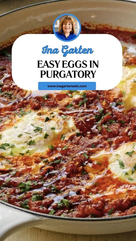 Ina Garten Easy Eggs In Purgatory Ina Garten Eggs In Purgatory, Eggs In Purgatory Recipe Ina Garten, Ina Garten's Meatloaf, Ina Garten Meatloaf, Eggs In Purgatory Recipe, Best Ina Garten Recipes, Arrabbiata Sauce, Eggs In Purgatory, Country Bread