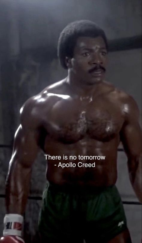 Rocky Balboa There Is No Tomorrow, There Is No Tomorrow Apollo Creed, There Is No Tomorrow Wallpaper Rocky, Apollo Creed There Is No Tomorrow, Rocky And Apollo Wallpaper, There Is No Tomorrow Wallpaper Creed, Apollo Creed Quotes, Creed Wallpaper Boxing Motivation, Adonis Creed Pfp